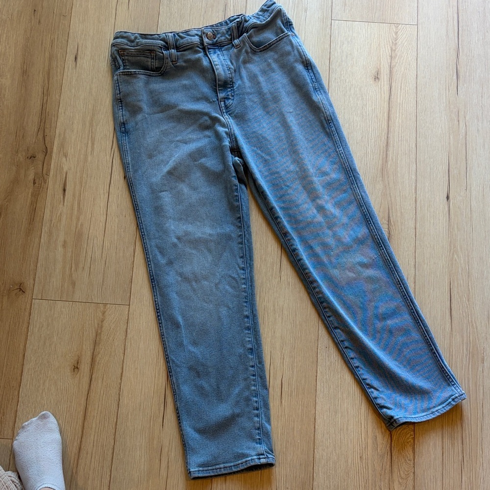 Madewell curvy Light Blue Straight Leg Jeans